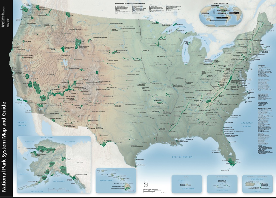 Us Map National Parks