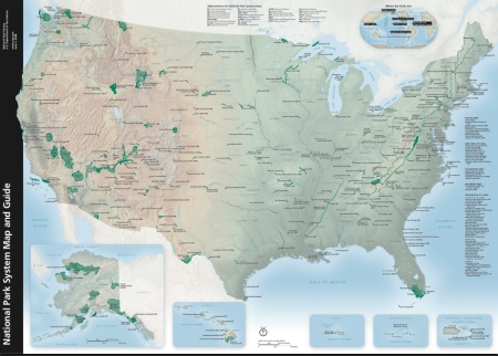 Map of US National Parks