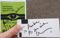 NumberOneEmber's Ticket and Press Pass Signed by Cary