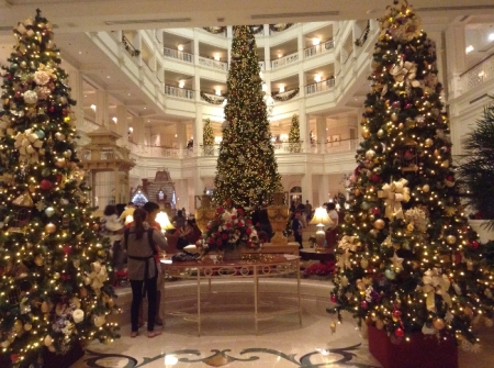 Heather Loves the Holiday Lights Around Disney's Grand Floridian Hotel